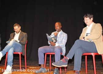 Rudy Guede alla presentazione del libro autobiografico “Il beneficio del dubbio, la mia storia”