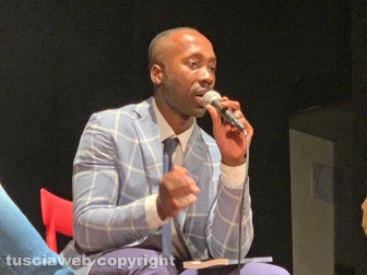 Viterbo - Rudy Guede alla presentazione del libro autobiografico “Il beneficio del dubbio, la mia storia”