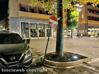 Viterbo - Piazza del Sacrario nel caos