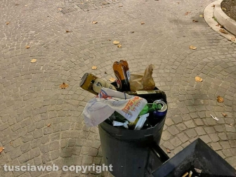 Viterbo - Piazza del Sacrario nel caos
