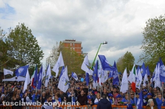 Il ministro Matteo Salvini a Tarquinia lido