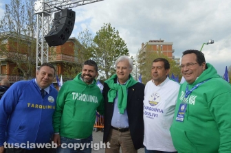 Il ministro Matteo Salvini a Tarquinia lido