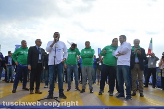Il ministro Matteo Salvini a Tarquinia lido