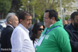 Il ministro Matteo Salvini a Tarquinia lido