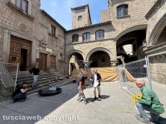L'allestimento di San Pellegrino in fiore 2026 - Christian Ciucciarelli al lavoro