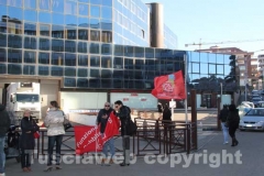 Il sit-in alla Cittadella della salute