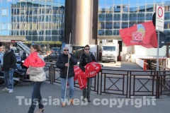 Il sit-in alla Cittadella della salute