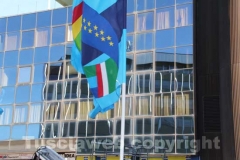 Il sit-in alla Cittadella della salute