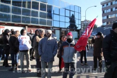 Il sit-in alla Cittadella della salute