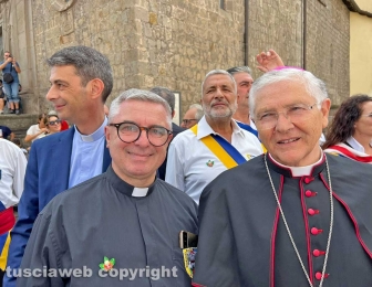 Viterbo - Santa Rosa 2023 - Il giro delle sette chiese - Il vescovo Francesco Orazio Piazza