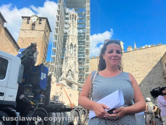 Viterbo - Santa Rosa - Il montaggio di Dies Natalis a San Sisto - Chiara Frontini