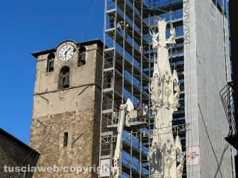 Viterbo - Santa Rosa, Terminato il montaggio di Gloria
