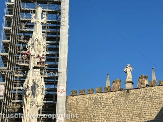 Viterbo - Santa Rosa, Terminato il montaggio di Gloria