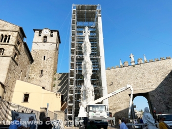 Viterbo - Santa Rosa, Terminato il montaggio di Gloria