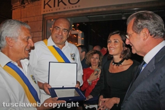 Stefania Palamides e Filippo Tortoriello targa a Rossi e Mecarini