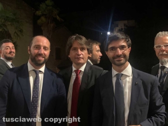 Santa Rosa - Al buffet al comune Matteo Achilli e Daniele Sabatini