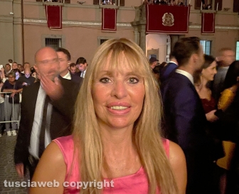 Santa Rosa - Viterbo - Alessandra Mussolini ospite a palazzo Gentili in prefettura