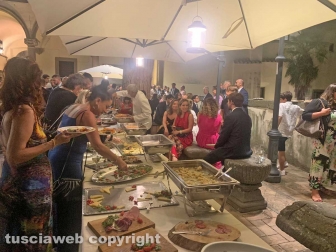 Santa Rosa - Il buffet a palazzo dei Priori