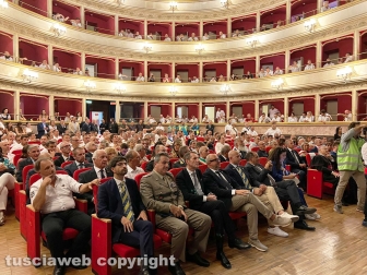 Santa Rosa - Viterbo - Raduno dei facchini al teatro dell'Unione - 2023