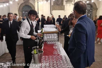 Santa Rosa - Il buffet a palazzo dei Priori