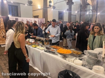 Santa Rosa - Il buffet a palazzo dei Priori