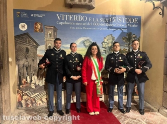 Santa Rosa - Chiara Frontini e gli allievi dell'aeronautica militare