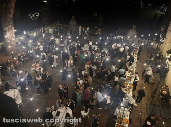 Santa Rosa - Il buffet a palazzo dei Priori