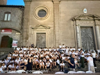 Viterbo - Santa Rosa - La cena dei facchini a piazza San Lorenzo