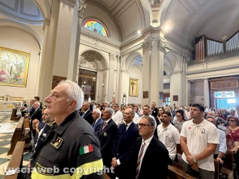 Santa Rosa - La messa in occasione della inaugurazione della chiesa restaurata