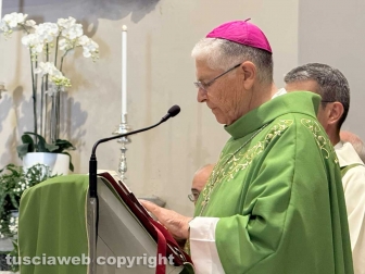 Santa Rosa - La messa in occasione della inaugurazione della chiesa restaurata - Il vescovo Orazio Francesco Piazza