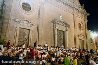 Santa Rosa - Le cene dei facchini a piazza San Lorenzo
