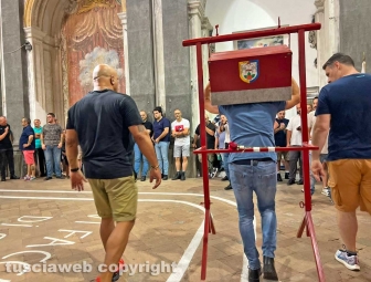 Viterbo - Prove di portata della macchina di Santa Rosa 2024