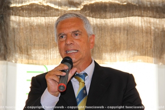 La presentazione del trasporto della macchina di Santa Rosa a Roma - Le immagini della conferenza - Il presidente del Sodalizio Massimo Mecarini
