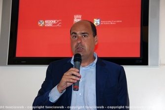 La presentazione del trasporto della macchina di Santa Rosa a Roma - Le immagini della conferenza - Il presidente della Regione Lazio Nicola Zingaretti