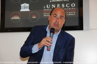La presentazione del trasporto della macchina di Santa Rosa a Roma - Le immagini della conferenza - Il presidente della Regione Lazio Nicola Zingaretti