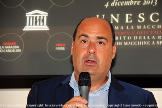 La presentazione del trasporto della macchina di Santa Rosa a Roma - Le immagini della conferenza - Il presidente della Regione Lazio Nicola Zingaretti