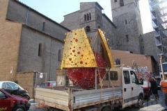 Macchina di santa Rosa - Inizia il montaggio