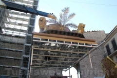 Macchina di santa Rosa - Inizia il montaggio