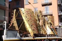 Macchina di santa Rosa - Inizia il montaggio
