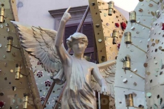Macchina di santa Rosa - Inizia il montaggio