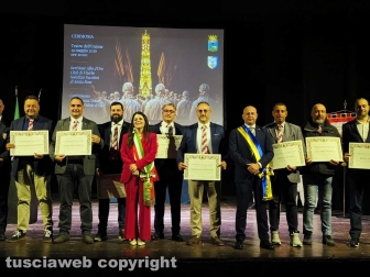 Viterbo - Santa Rosa - Sodalizio nell'albo d'oro e benemerenza al personale della questura