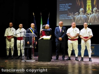 Viterbo - Santa Rosa - Sodalizio nell'albo d'oro e benemerenza al personale della questura