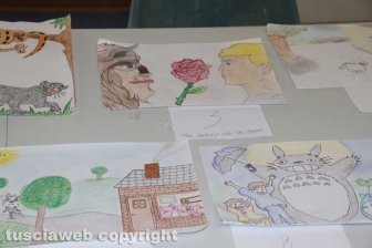 Viterbo - I disegni dei ragazzi dell'Erasmus a Sant'Angelo