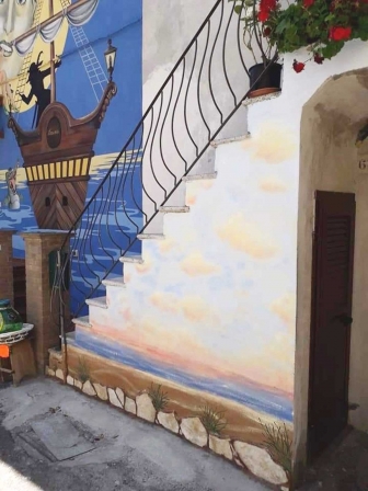 Sant'Angelo di Roccalvecce - Il murales L'alba di un nuovo giorno di Stefania Capati