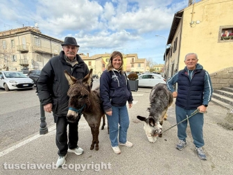La Quercia - Sant’Antonio abate - La benedizione degli animali - Massimo Mecarini e gli asini Napoleone e Bruschetta