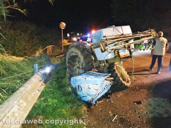San Lorenzo Nuovo - Schianto auto-trattore sulla Cassia