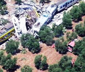 Schianto fra due treni