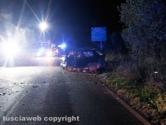 Frontale sulla Vetrallese, un morto e due feriti