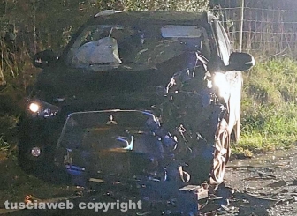 Frontale sulla Vetrallese, un morto e due feriti