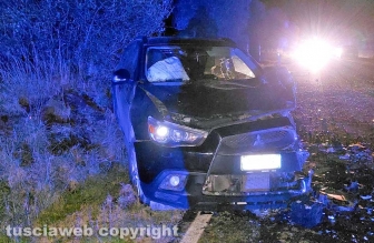 Mortale sulla Vetrallese, tre auto coinvolte